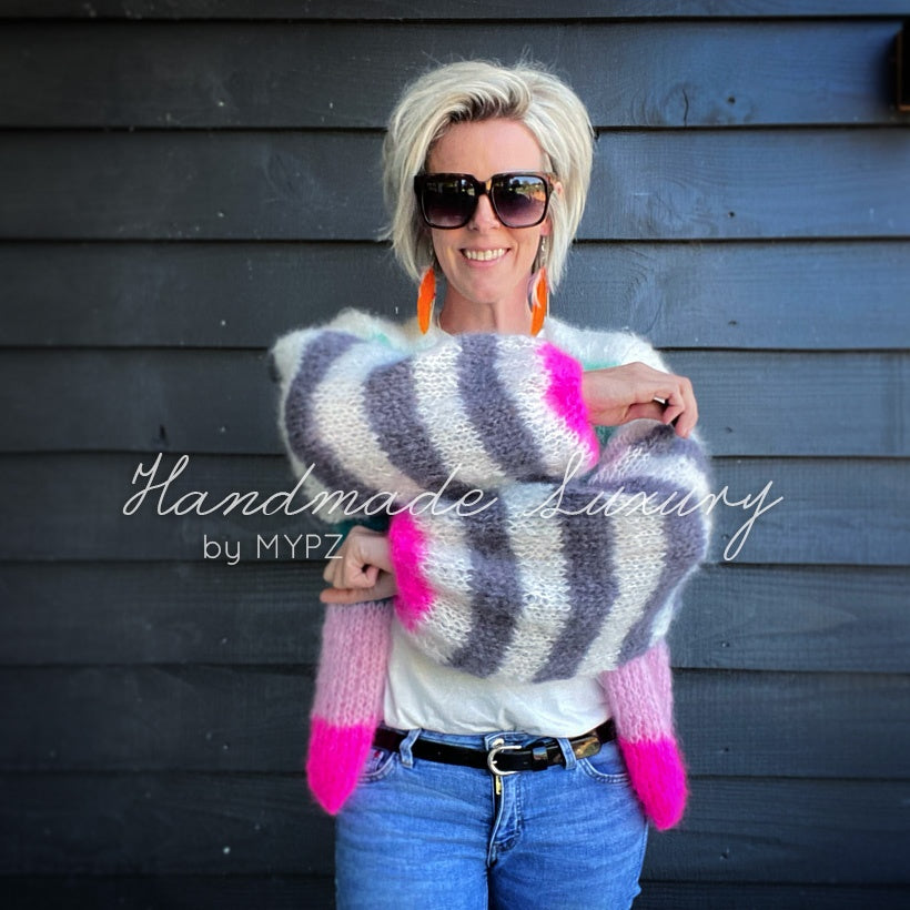 MYPZ basic light mohair cardigan flow no10