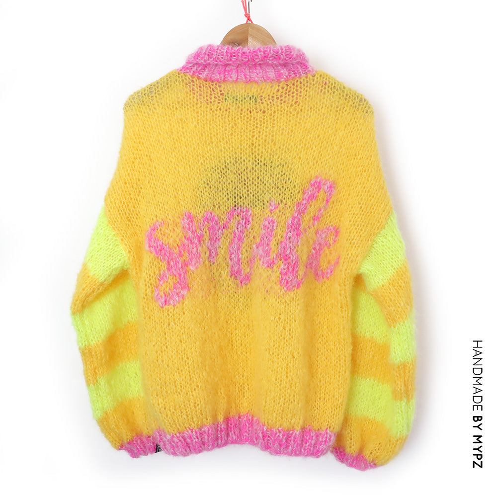 MYPZ Light mohair pullover Smiley Yellow