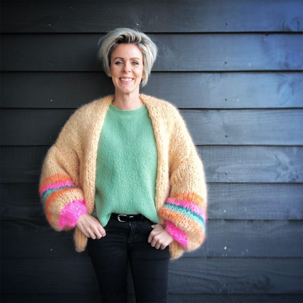 3 modèles de grosse veste en laine à tricoter • Plumetis Magazine